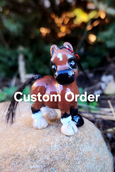 Custom Order - Horse Hair Memorial Keepsake