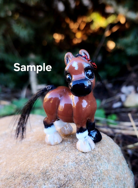 Custom Order - Horse Hair Memorial Keepsake