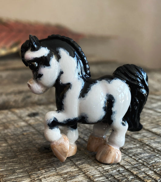 Black Overo Pony